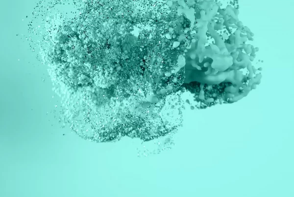 Abstraktes Hintergrundbild in Teal-Farbtönen – TEAL Kanzlei München